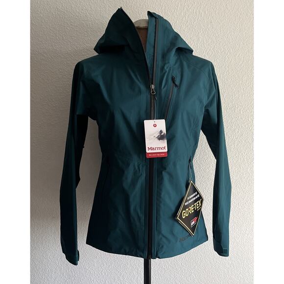 NWT Marmot Gore-tex Knife Edge Jacket Women's Size Small Green - Picture 1 of 16
